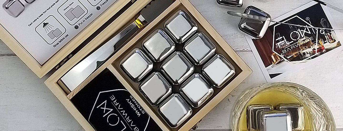 metal whisky stones